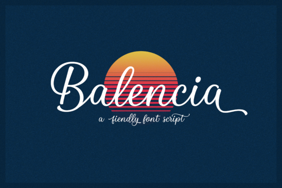 Balencia Script Typeface for Social Campaigns