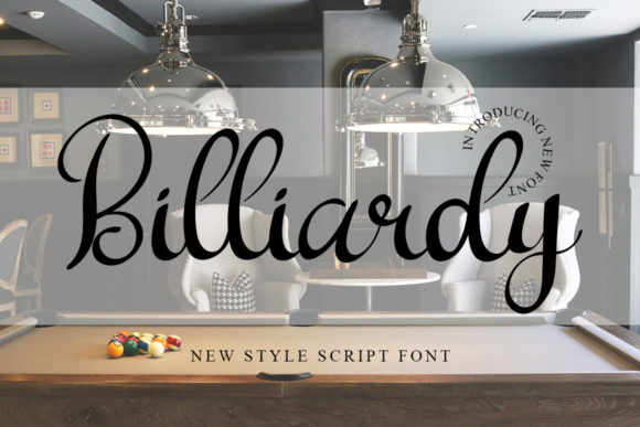 Billiardy: A Chic Script Handwritten Font for Modern Web Design