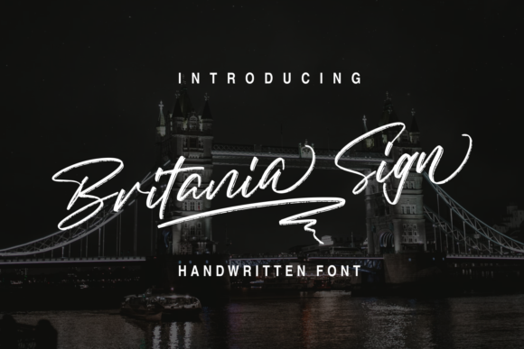Britania Sign Typeface: Elevating Editorial Design with Graceful Script Typography