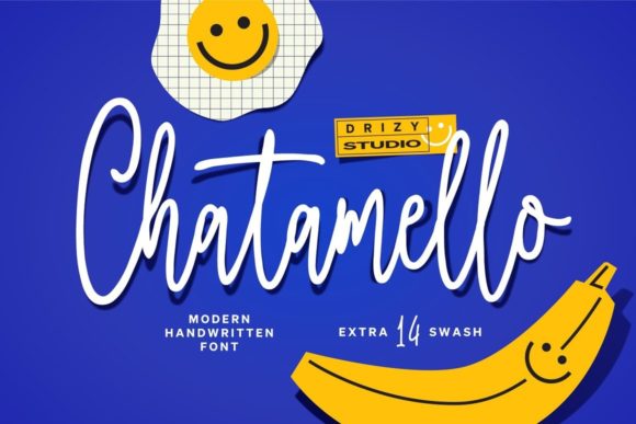 Chatamello Script Font Review for Editorial Design