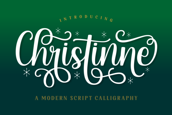 Christinne: A Modern Script Font for Editorial Design
