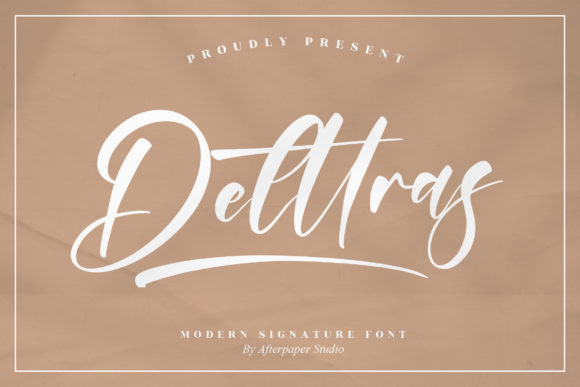 Delttras Script Font for Elegant Branding Projects