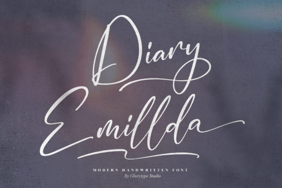 Diary Emillda: The Elegant Script Handwritten Font for Campaign Design