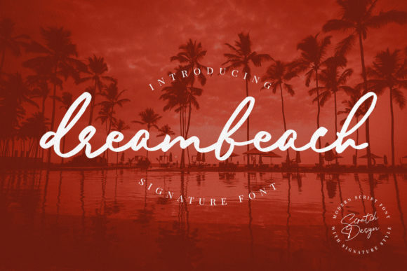 Dreambeach: Modern Script Font for Editorial and Brand Design