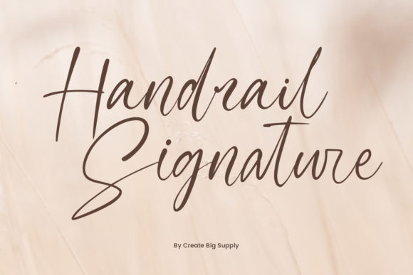 Handrail Signature Free Download: Elegant Script Font Review