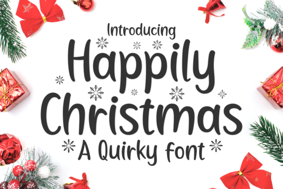 Happily Christmas Font Review for Elegant Branding