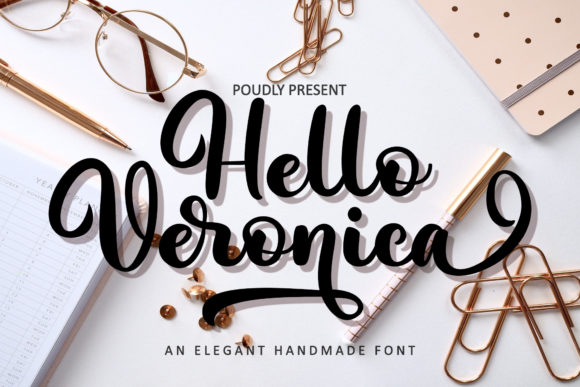 Hello Veronica: A Script Handwritten Typeface for Modern Brand Identity