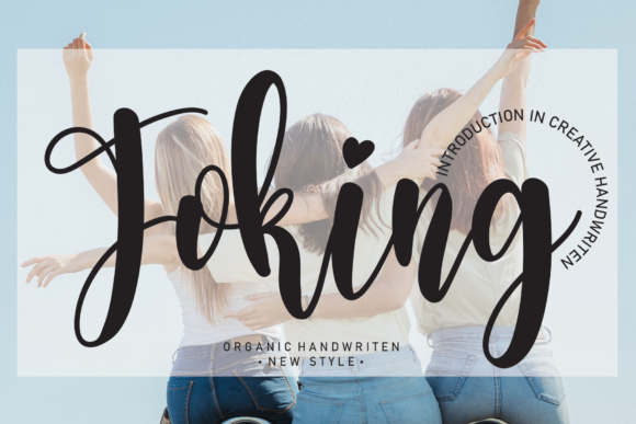 Joking Script Font for Elegant Handmade Labels and Invitations