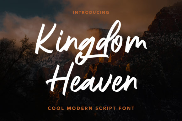 Kingdom Heaven: A Modern Script Handwritten Font for Editorial Design