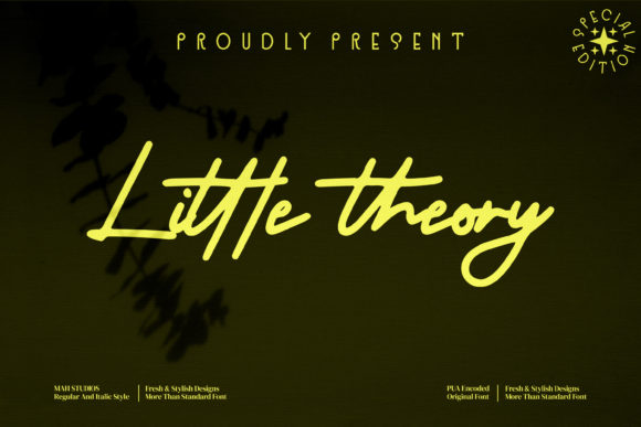 Little Theory: A Script Handwritten Font for Modern Web Design