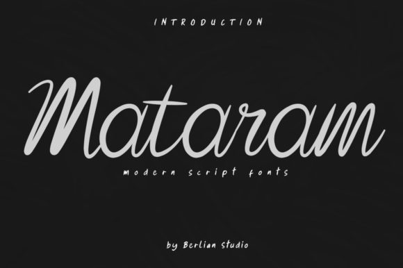 Mataram Font Review: A Playful Script for Modern Design