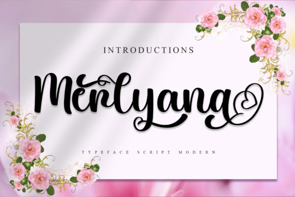 Merlyana Script Font for Elegant Wedding Invitations and Branding