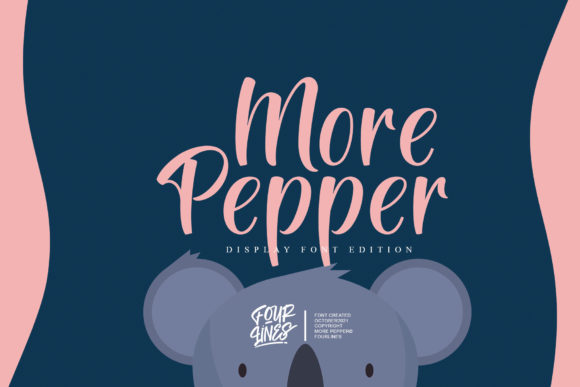 More Pepper Script Font for Elegant Web Design