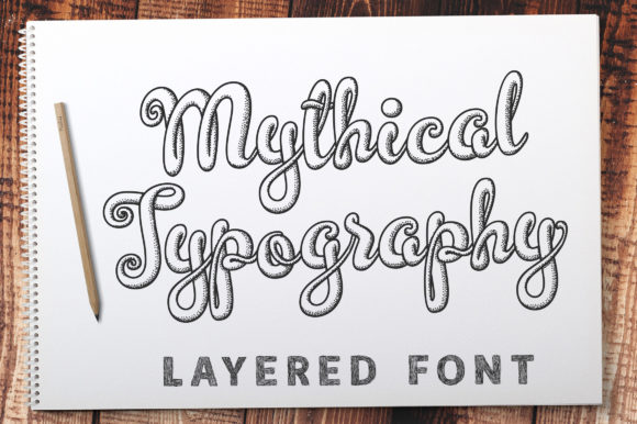 Mythical Typography: The Elegant Script Font for Campaign Design