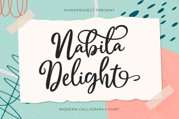 Nabila Delight Script Font for Handmade Brands