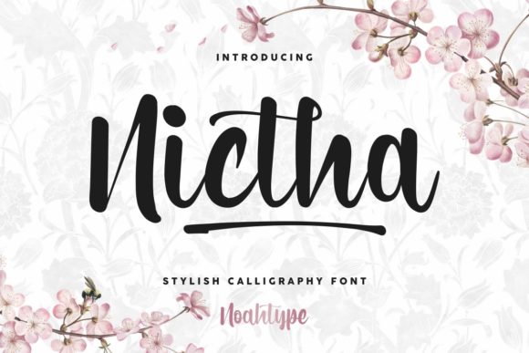 Nictha Script Font for Luxury Branding and Elegant Invitations