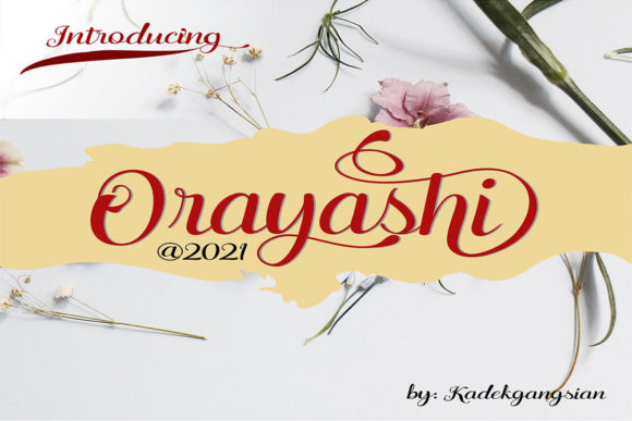 Orayashi: The Elegant Script Font for Modern Brand Campaigns