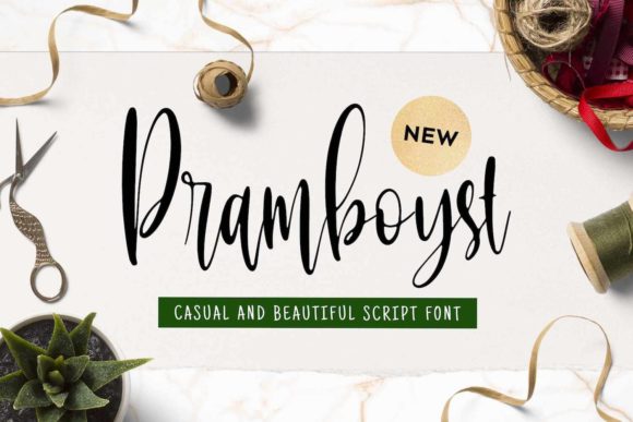 Pramboyst: A Casual Script Handwritten Font for Warm Branding