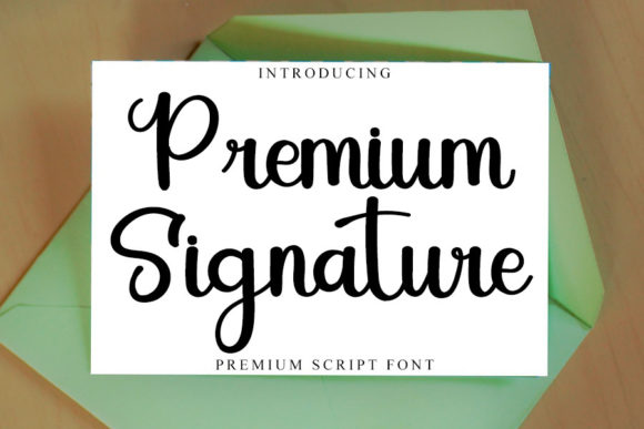 Premium Signature: A Delicate Script Handwritten Font for Elegant Branding