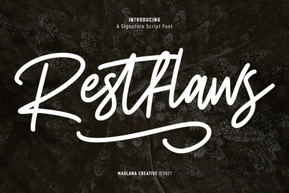Restfaws: The Casual Script Font for Polished Brand Visuals
