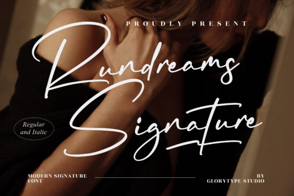 Rundreams Signature Typeface for Elegant Web Design