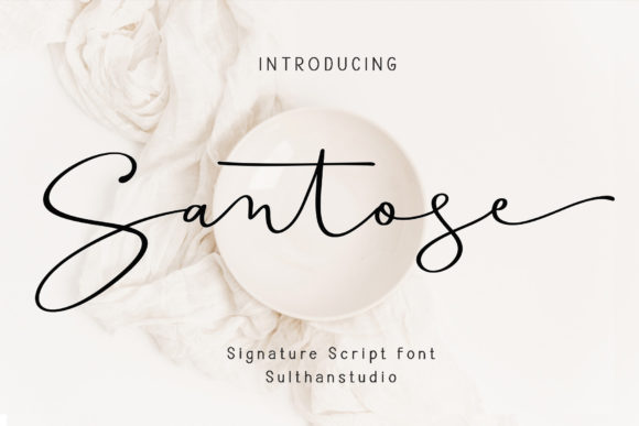 Santose Script Font Review: A Modern Handwritten Typeface for Editorial Design