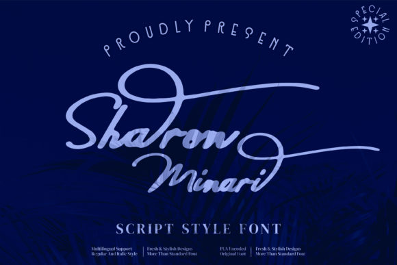Sharon Minari: A Script Handwritten Font for Editorial Elegance