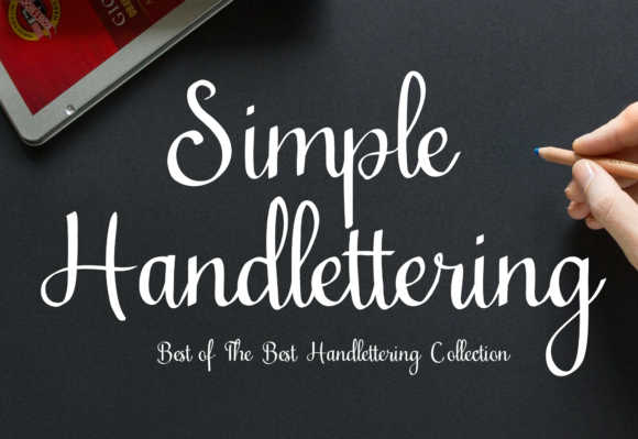 Simple Handlettering: The Elegant Script Font for Polished Brand Identity
