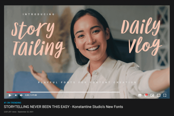 Story Tailing Script Font Review for Campaign Design