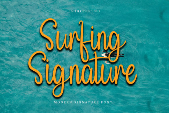 Surfing Signature: The Elegant Script Handwritten Font for Polished Branding