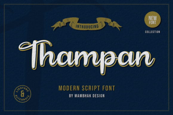 Thampan Script Font for Playful Digital Branding