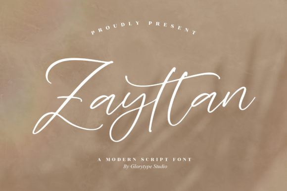 Zayttan: A Modern Script Font for Polished Brand Identity