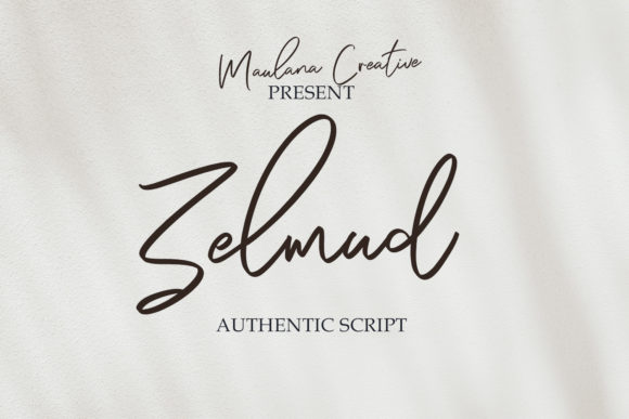 Zelmud Script Handwritten Font for Elegant Crafts